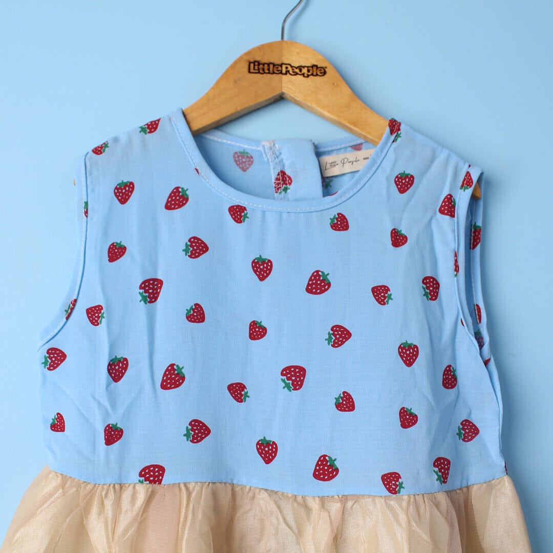 Delighted Blue Themed Girls Frock Set Frock Iluvlittlepeople 