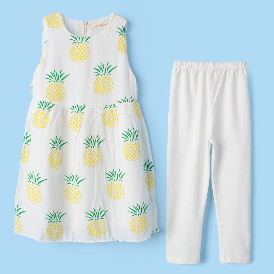 Polished White Themed Girls Frock Set Frock Iluvlittlepeople 2-3 Years White Summer