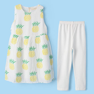 Polished White Themed Girls Frock Set Frock Iluvlittlepeople 2-3 Years White Summer