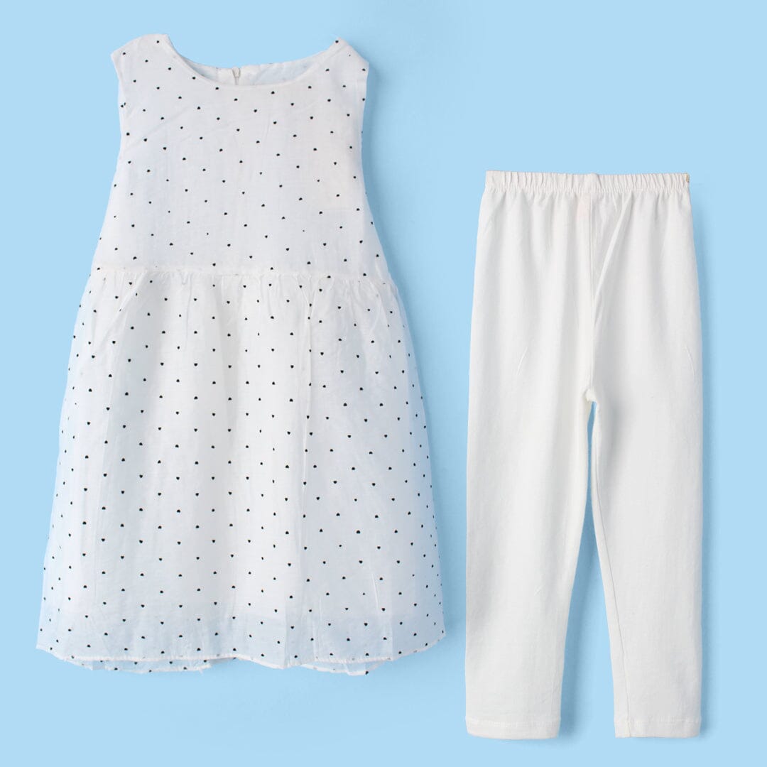 Refined White Themed Girls Frock Set Frock Iluvlittlepeople 2-3 Years White Summer