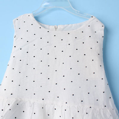 Refined White Themed Girls Frock Set Frock Iluvlittlepeople 