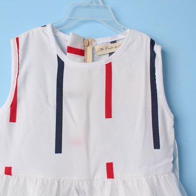 Decent White Themed Girls Frock Set Frock Iluvlittlepeople 