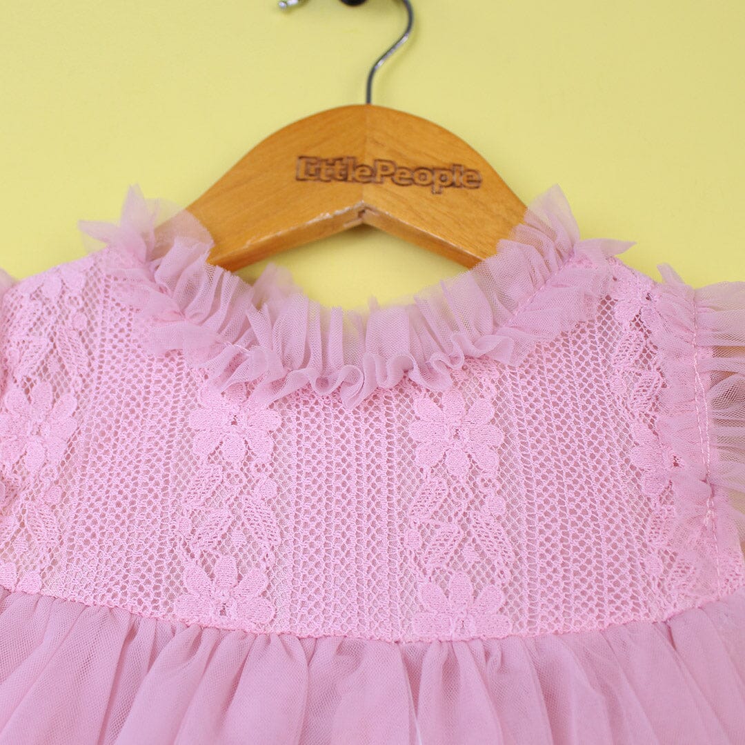 Delighted Pink Little Girl Frock Frock Iluvlittlepeople 