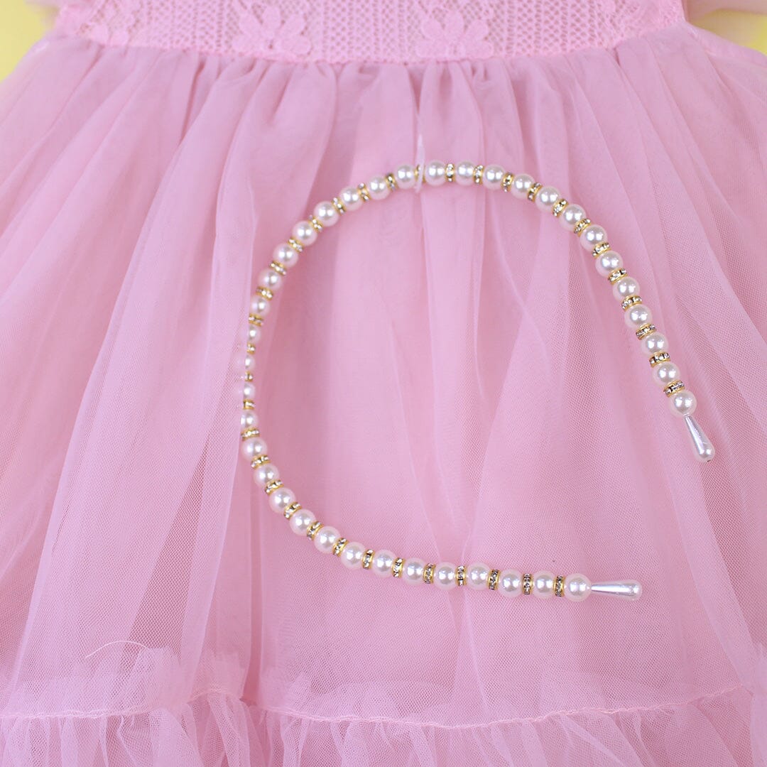 Delighted Pink Little Girl Frock Frock Iluvlittlepeople 