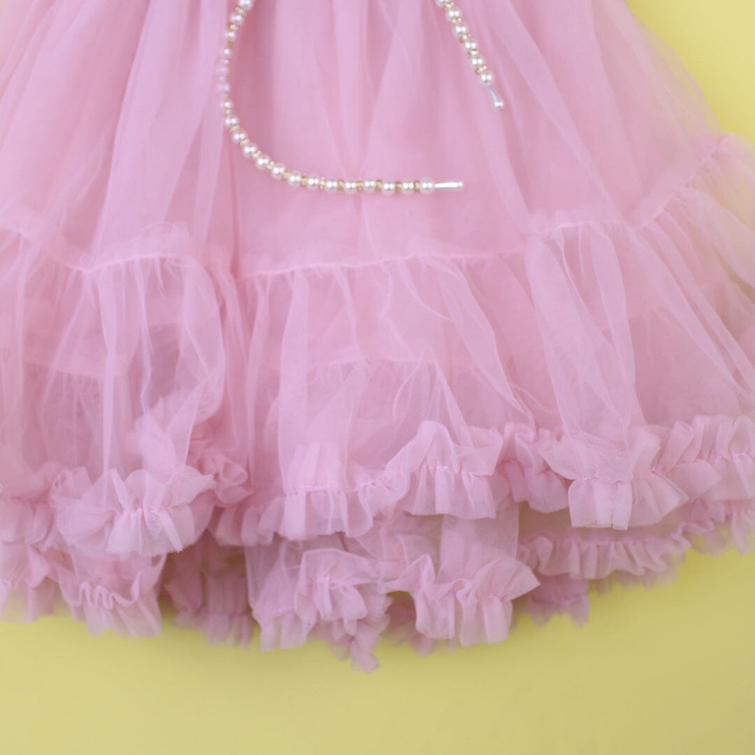 Delighted Pink Little Girl Frock Frock Iluvlittlepeople 