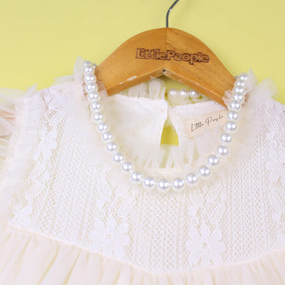 Delighted Off White Little Girl Frock Frock Iluvlittlepeople 