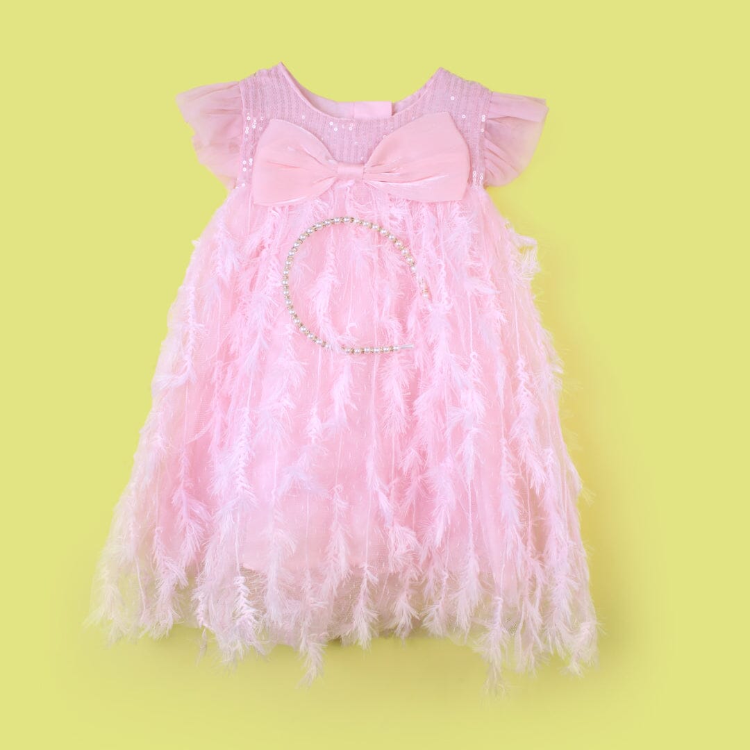 Delighted Pink Little Girl Frock Frock Iluvlittlepeople 12-18 Months Pink Summer