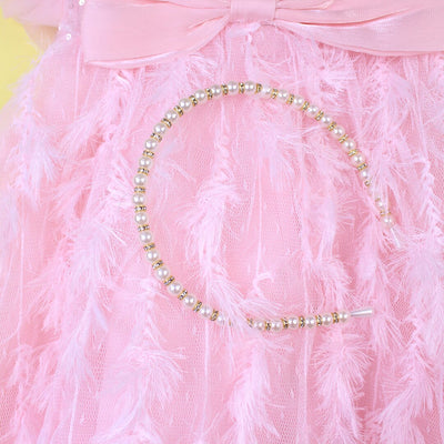 Delighted Pink Little Girl Frock Frock Iluvlittlepeople 