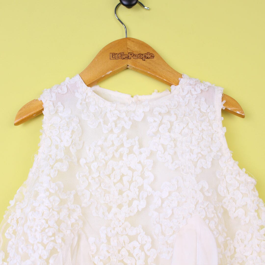 Delighted Off White Little Girl Frock Frock Iluvlittlepeople 