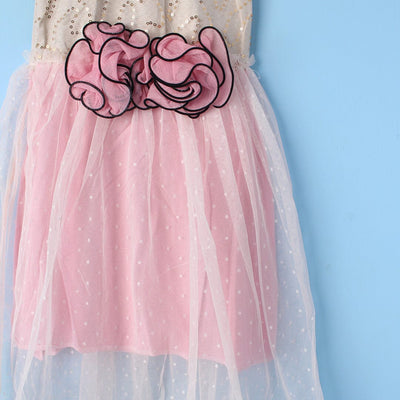 Stylish Beige Themed Girls Frock Frock Iluvlittlepeople 