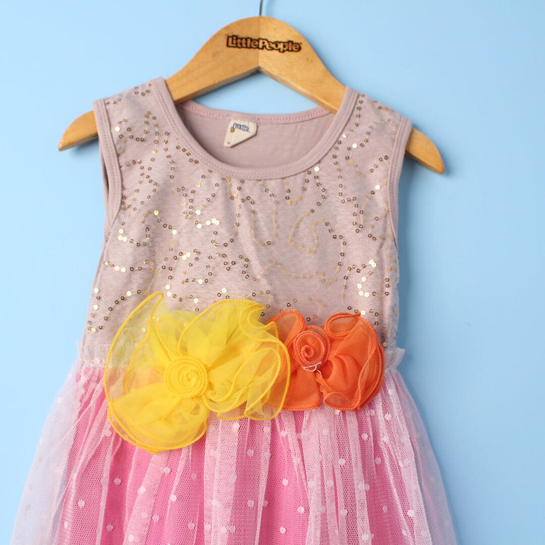 Kink Pink Themed Girls Frock Frock Iluvlittlepeople 