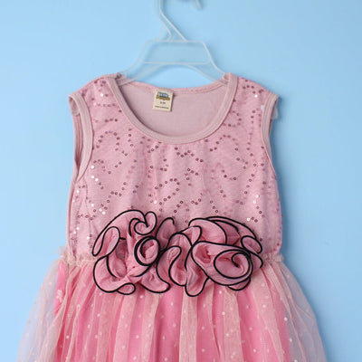 Sweet Pink Themed Girls Frock Frock Iluvlittlepeople 