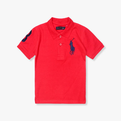 Dashing Red Boys Polo Shirt Polo Shirt Iluvlittlepeople 9-12 Months Red Summer