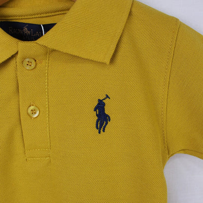 Dashing Mustard Boys Polo Shirt Polo Shirt Iluvlittlepeople 