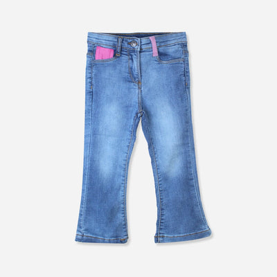 Stylish Premium Little Kids Denim Jeans Jeans Iluvlittlepeople 3-4 Years Blue Denim