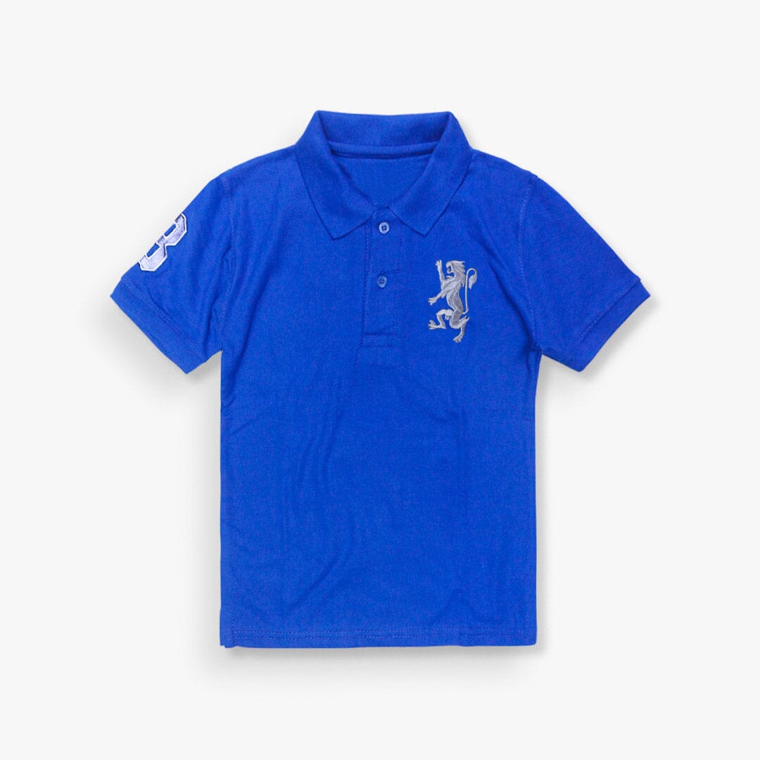 Dashing Blue Themed Boys Polo Shirt Polo Shirt Iluvlittlepeople 9-12 Months Blue Summer