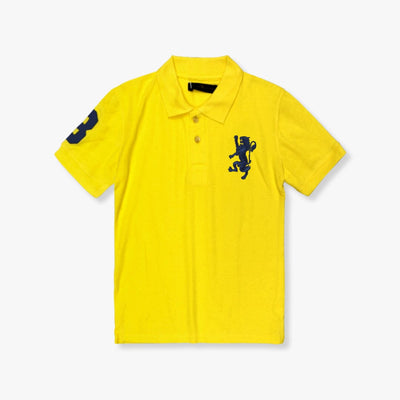 Dashing Yellow Themed Boys Polo Shirt Polo Shirt Iluvlittlepeople 9-12 Months Yellow Summer