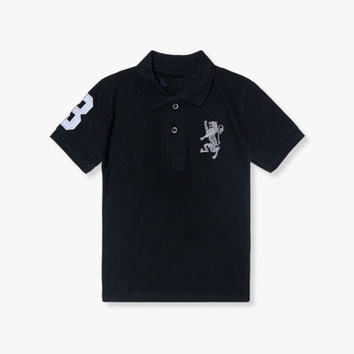 Dashing Black Themed Boys Polo Shirt Polo Shirt Iluvlittlepeople 9-12 Months Black Summer