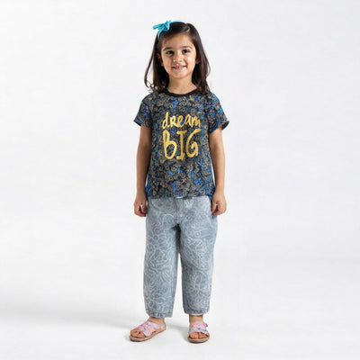 Novel Style 2Pc Little Girls Set 2Pc Set Iluvlittlepeople 3-4 Years Summer Multi