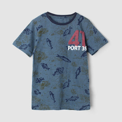 Stylish Blue Themed Boys T-Shirt T-Shirt Iluvlittlepeople 