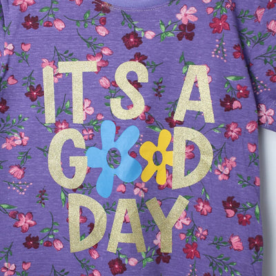Urge Purple Themed Girls T-Shirt T-Shirt Iluvlittlepeople 