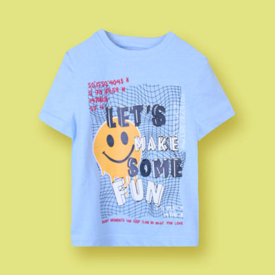 Blue Themed Decent Boys T-Shirt T-Shirt Iluvlittlepeople 3-4 Years Blue Summer