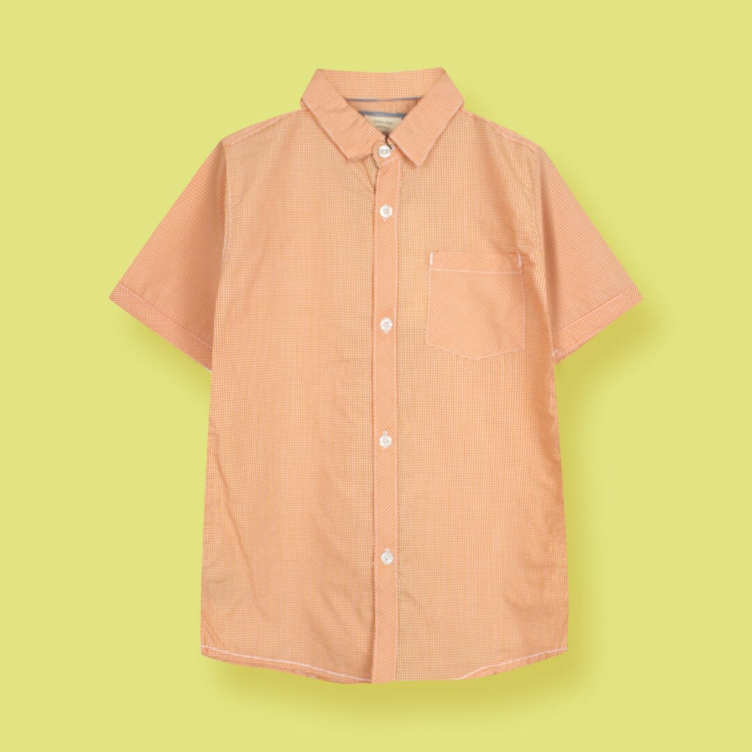 Decent Orange Themed Stylish Boys Casual Shirt Casual Shirt Iluvlittlepeople 9-12 Months Orange Summer