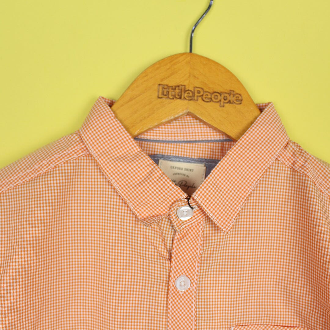 Decent Orange Themed Stylish Boys Casual Shirt Casual Shirt Iluvlittlepeople 