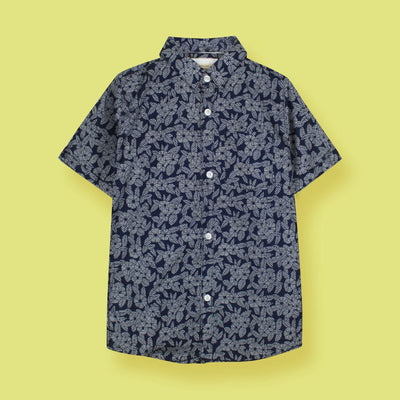 Decent Blue Themed Stylish Boys Casual Shirt Casual Shirt Iluvlittlepeople 9-12 Months Blue Summer