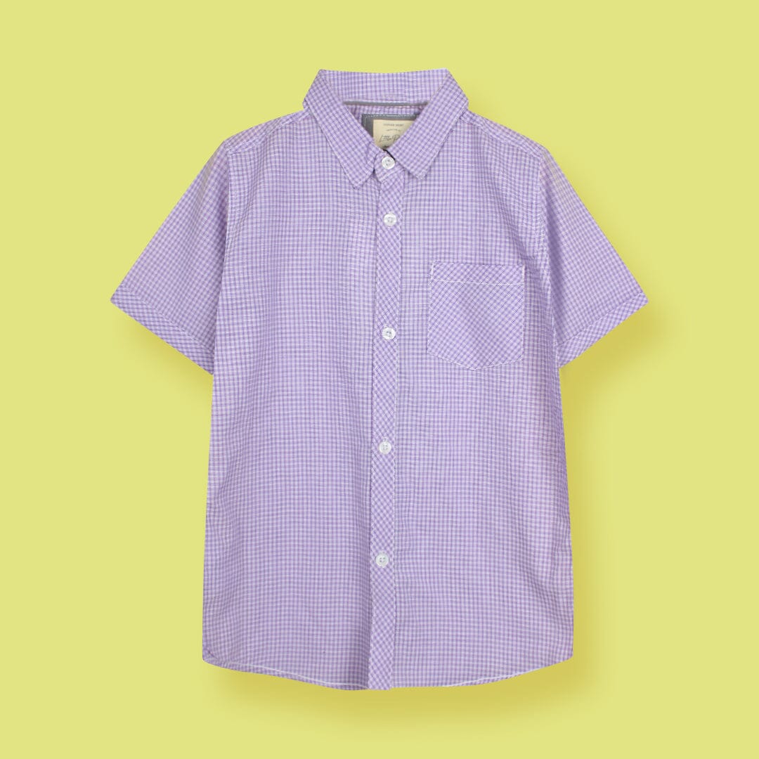 Decent Purple Themed Stylish Boys Casual Shirt Casual Shirt Iluvlittlepeople 9-12 Months Purple Summer