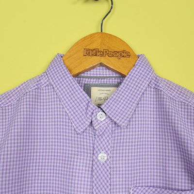 Decent Purple Themed Stylish Boys Casual Shirt Casual Shirt Iluvlittlepeople 