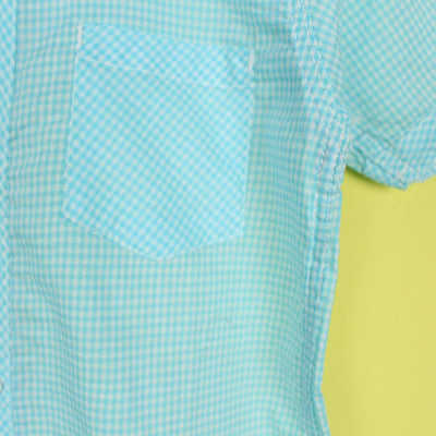 Decent Aqua Themed Stylish Boys Casual Shirt Casual Shirt Iluvlittlepeople 