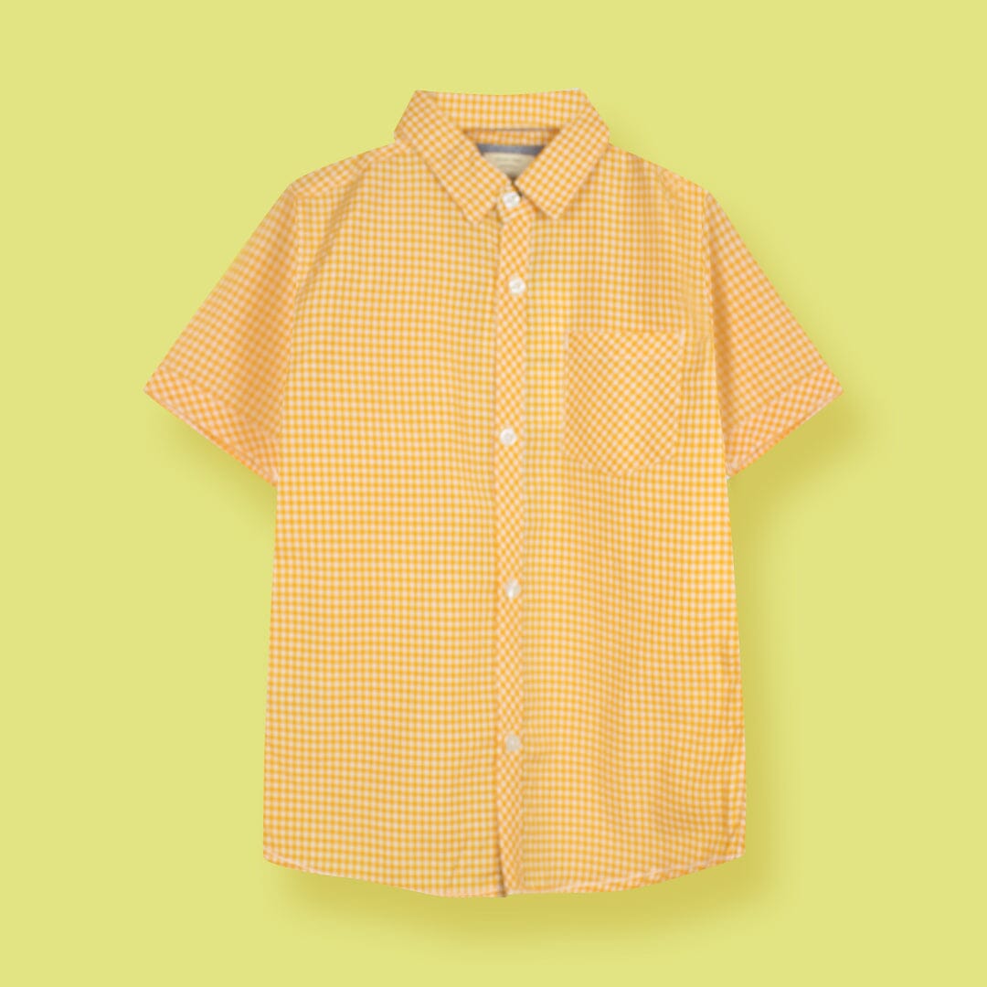 Decent Yellow Themed Stylish Boys Casual Shirt Casual Shirt Iluvlittlepeople 9-12 Months Yellow Summer