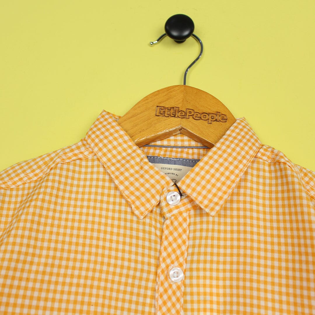 Decent Yellow Themed Stylish Boys Casual Shirt Casual Shirt Iluvlittlepeople 