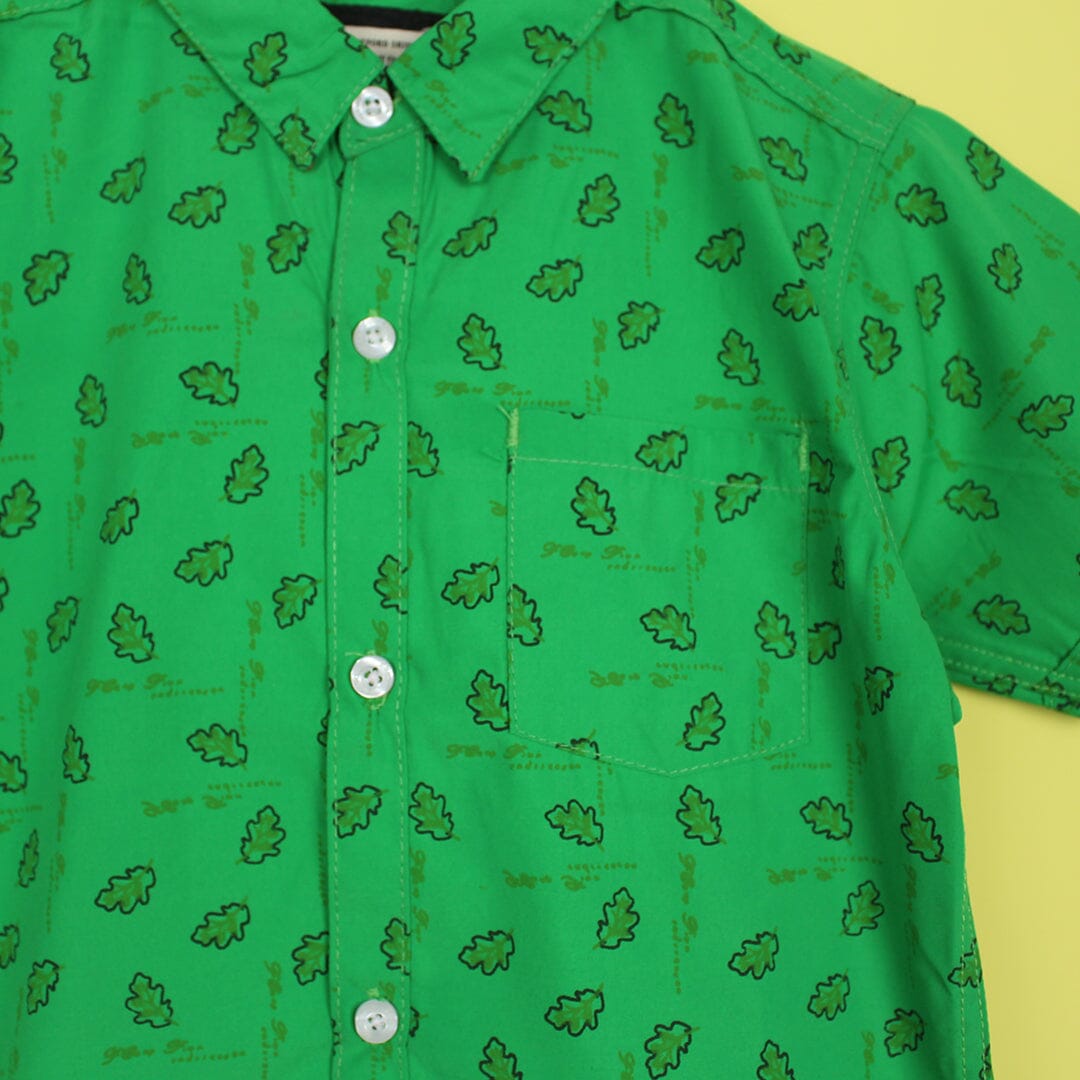 Decent Green Themed Stylish Boys Casual Shirt Casual Shirt Iluvlittlepeople 