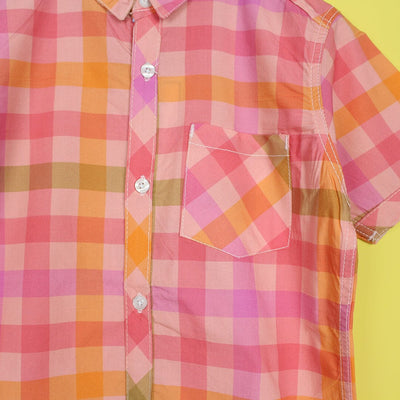 Decent Pink Themed Stylish Boys Casual Shirt Casual Shirt Iluvlittlepeople 