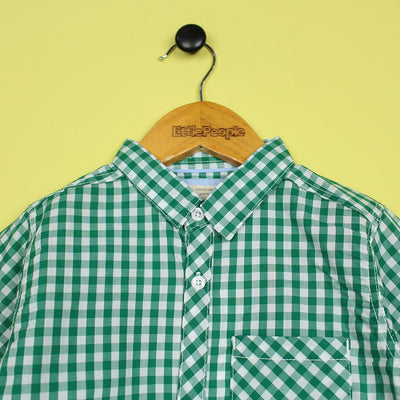 Decent Green Themed Stylish Boys Casual Shirt Casual Shirt Iluvlittlepeople 