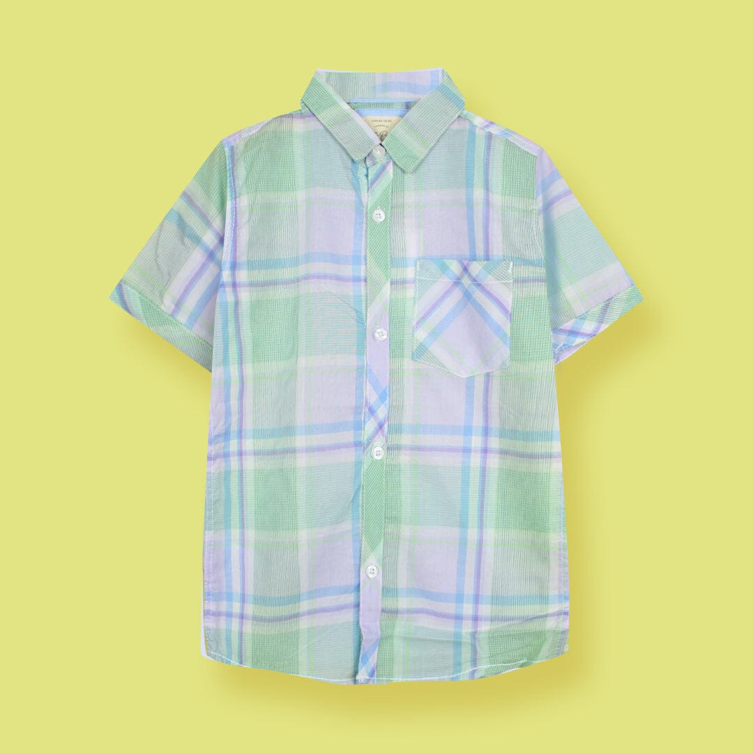 Decent Aqua Themed Stylish Boys Casual Shirt Casual Shirt Iluvlittlepeople 2-3 Years Aqua Summer