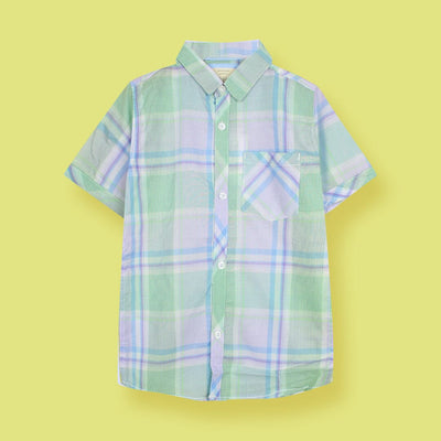 Decent Aqua Themed Stylish Boys Casual Shirt Casual Shirt Iluvlittlepeople 2-3 Years Aqua Summer
