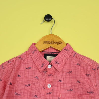 Decent Pink Themed Stylish Boys Casual Shirt Casual Shirt Iluvlittlepeople 