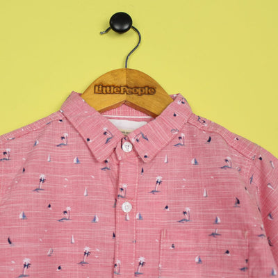 Decent Pink Themed Stylish Boys Casual Shirt Casual Shirt Iluvlittlepeople 