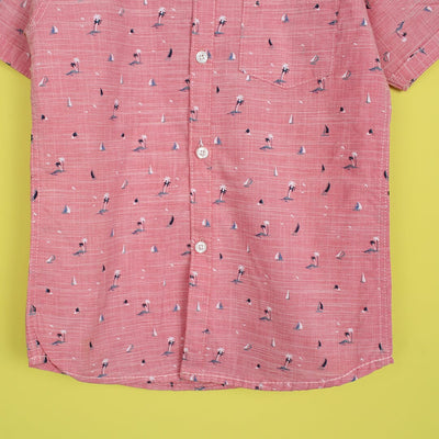 Decent Pink Themed Stylish Boys Casual Shirt Casual Shirt Iluvlittlepeople 