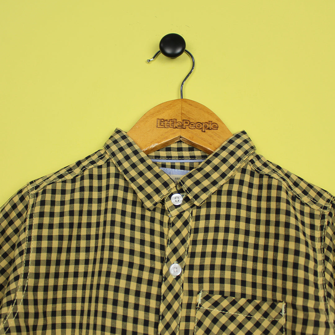 Decent Mustard Themed Stylish Boys Casual Shirt