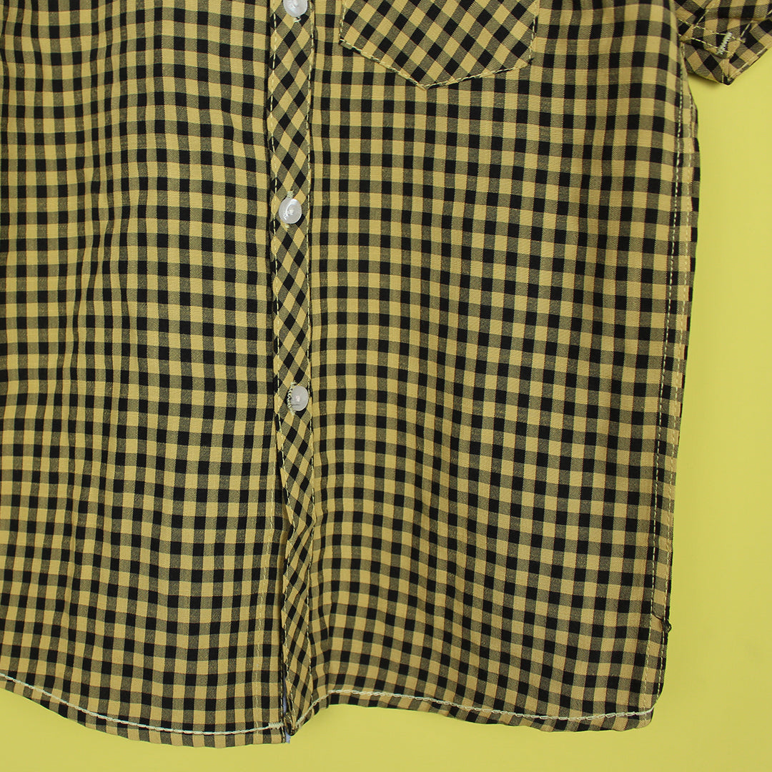 Decent Mustard Themed Stylish Boys Casual Shirt