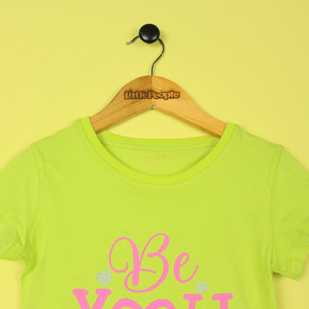 Green Themed Decent Girls T-Shirt T-Shirt Iluvlittlepeople 