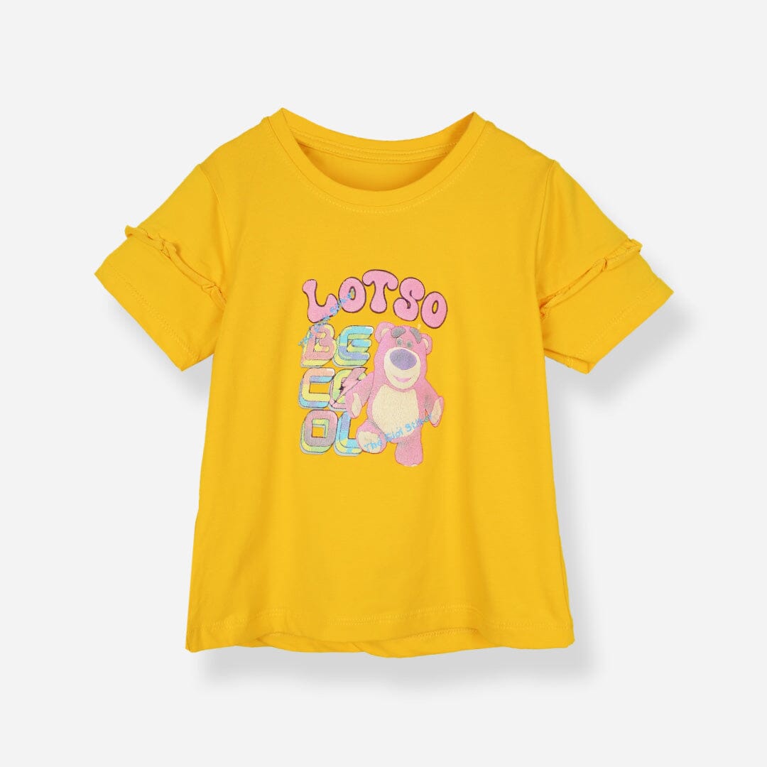 Attractive Yellow Themed Girls T-Shirt T-Shirt Iluvlittlepeople 3-6 Months Yellow Summer