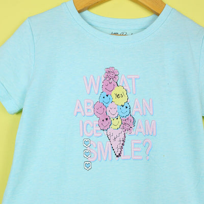 Attractive Blue Themed Girls T-Shirt T-Shirt Iluvlittlepeople 