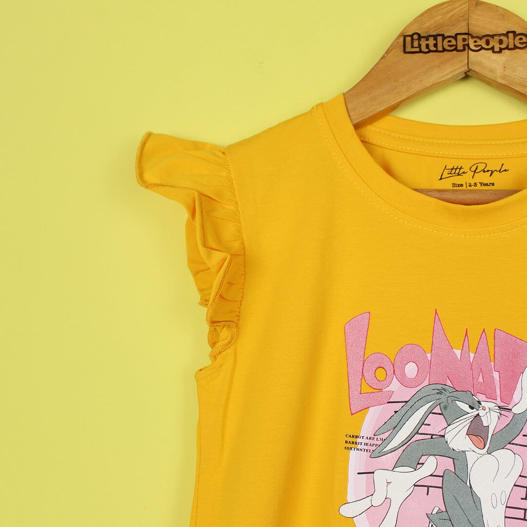 Attractive Yellow Themed Girls T-Shirt T-Shirt Iluvlittlepeople 