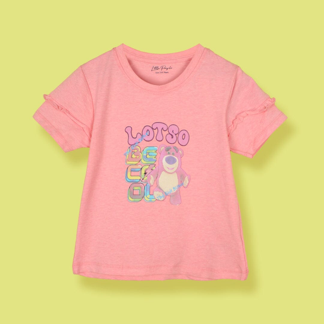 Attractive Pink Themed Girls T-Shirt T-Shirt Iluvlittlepeople 3-6 Months Pink Summer