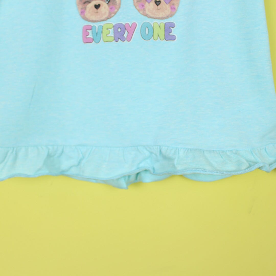 Attractive Blue Themed Girls T-Shirt T-Shirt Iluvlittlepeople 